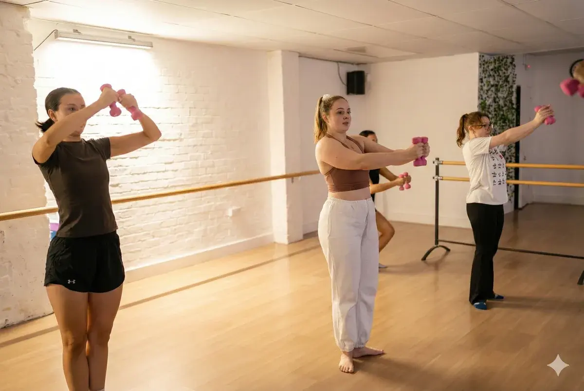 Barre mat work and core strengthening