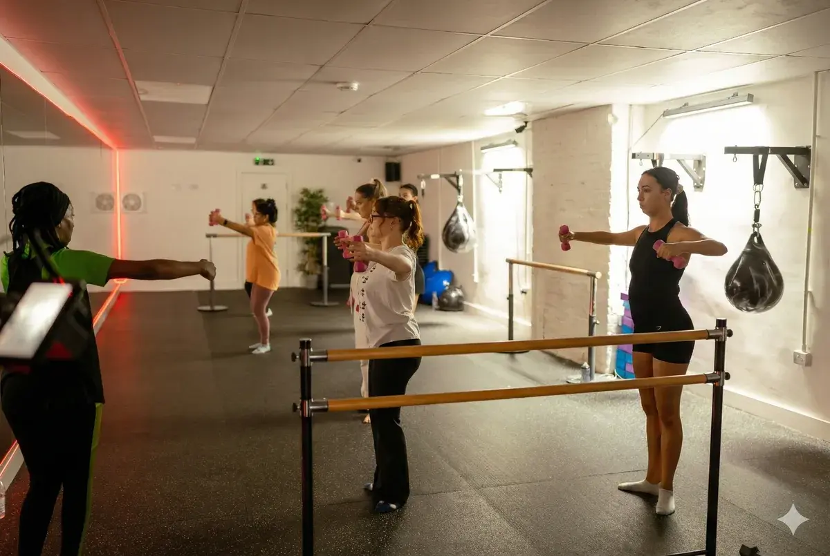 Barre class atmosphere at Archway Wellness Centre