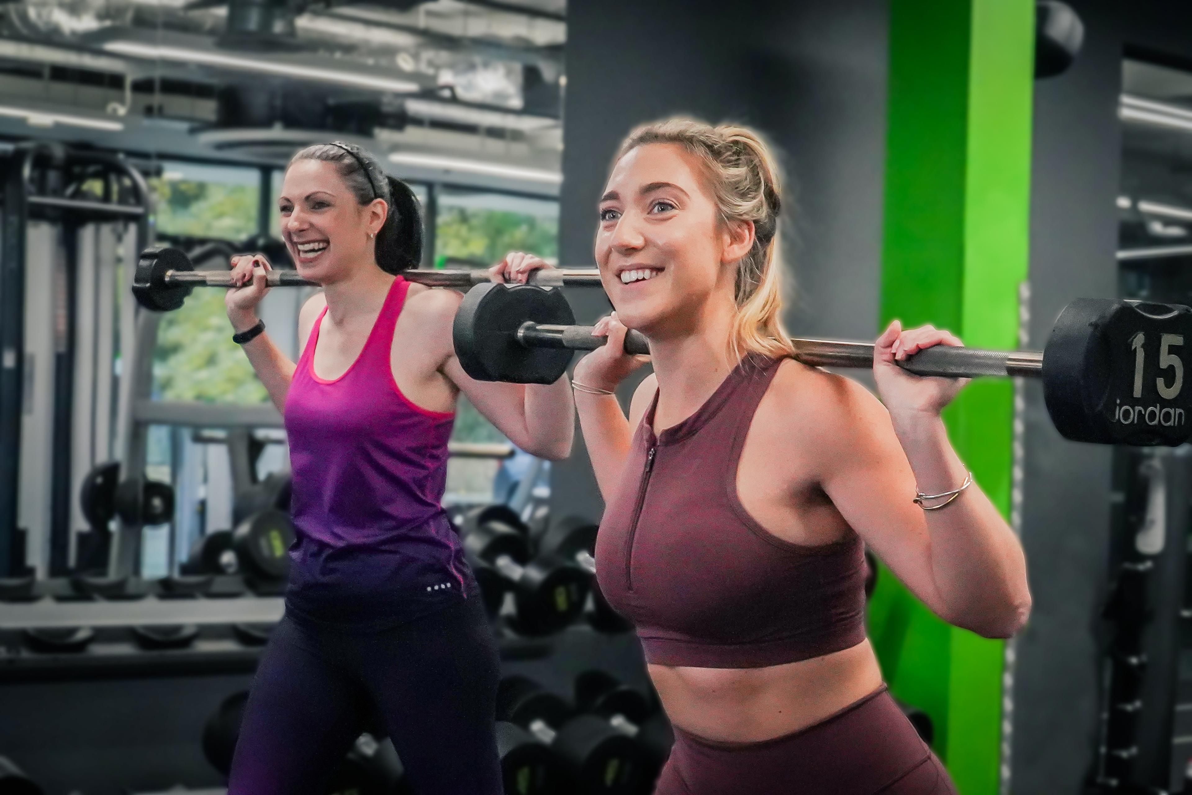 Personal training session with barbells at Archway Wellness Centre
